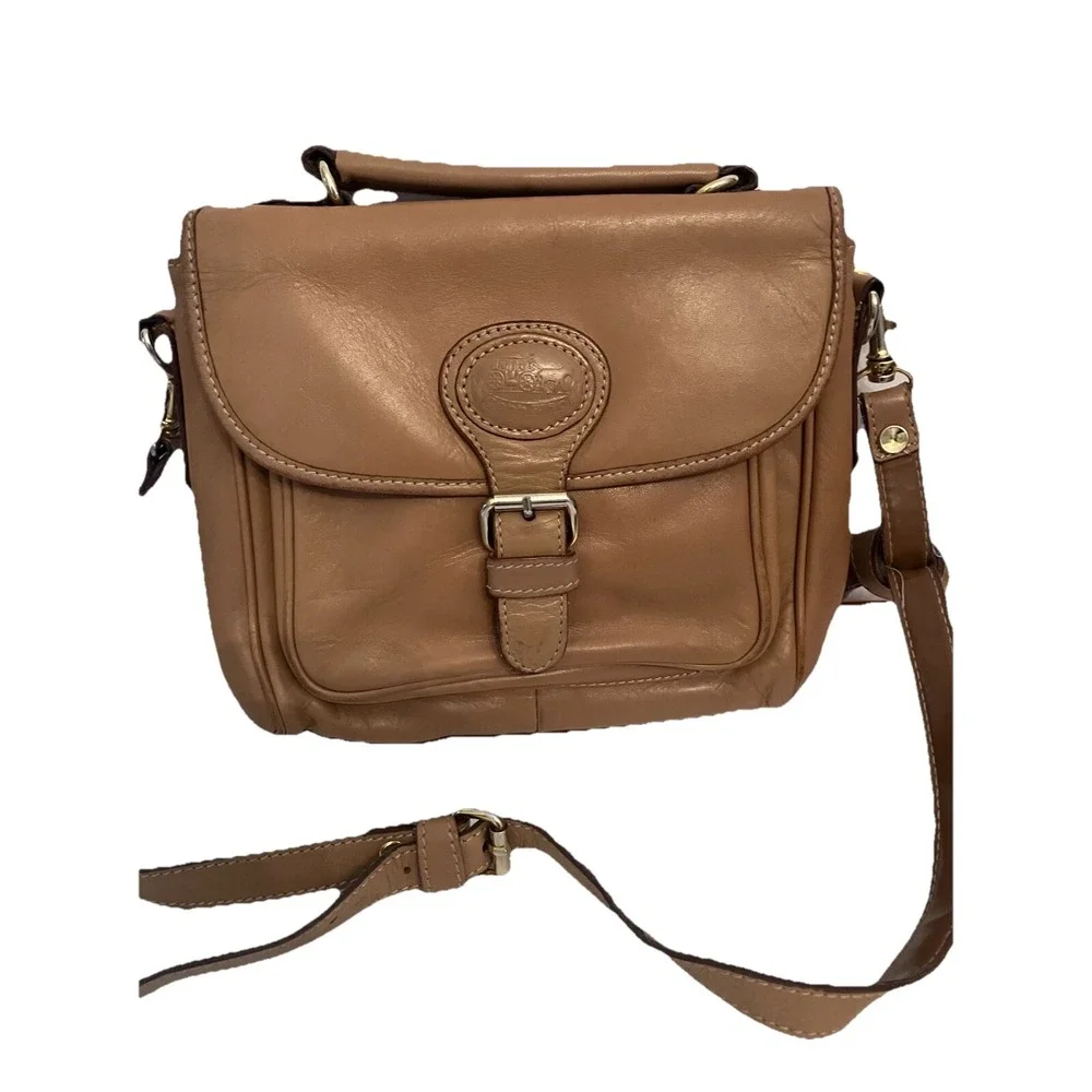VTG Y2k Purse Cobb & Co‎ Purse Brown Crossbody Shoulder Bag Grannycore Pockets